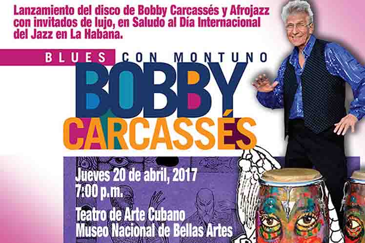 Músico cubano Bobby Carcassés presenta su disco Blues con Montuno