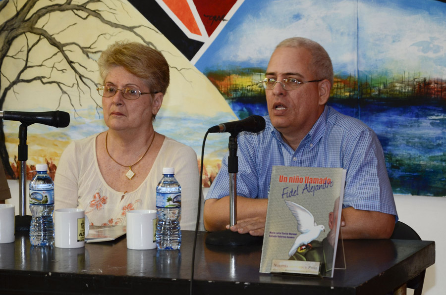 Presentan el libro “Un niño llamado Fidel Alejandro” en la Casa del Alba