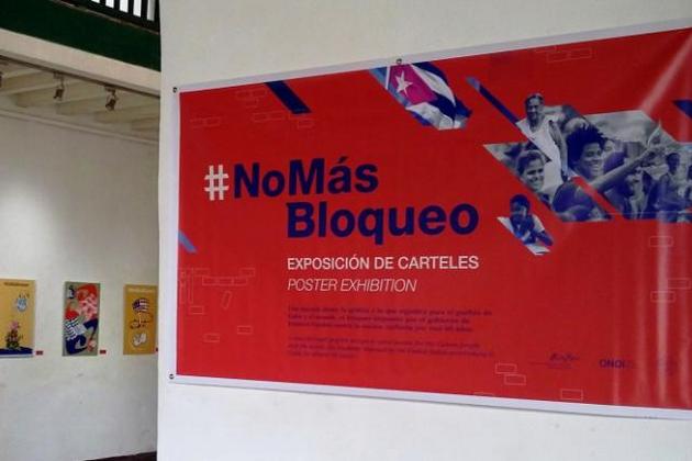 Inauguran en La Habana exposición de carteles #NoMásBloqueo
