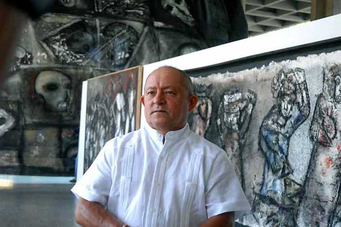 Pintor cubano Nelson Domínguez celebra 70 cumpleaños entregado al arte