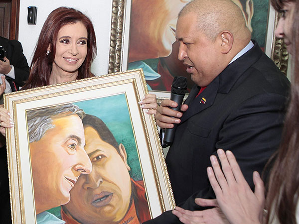 El pintor Hugo Chávez