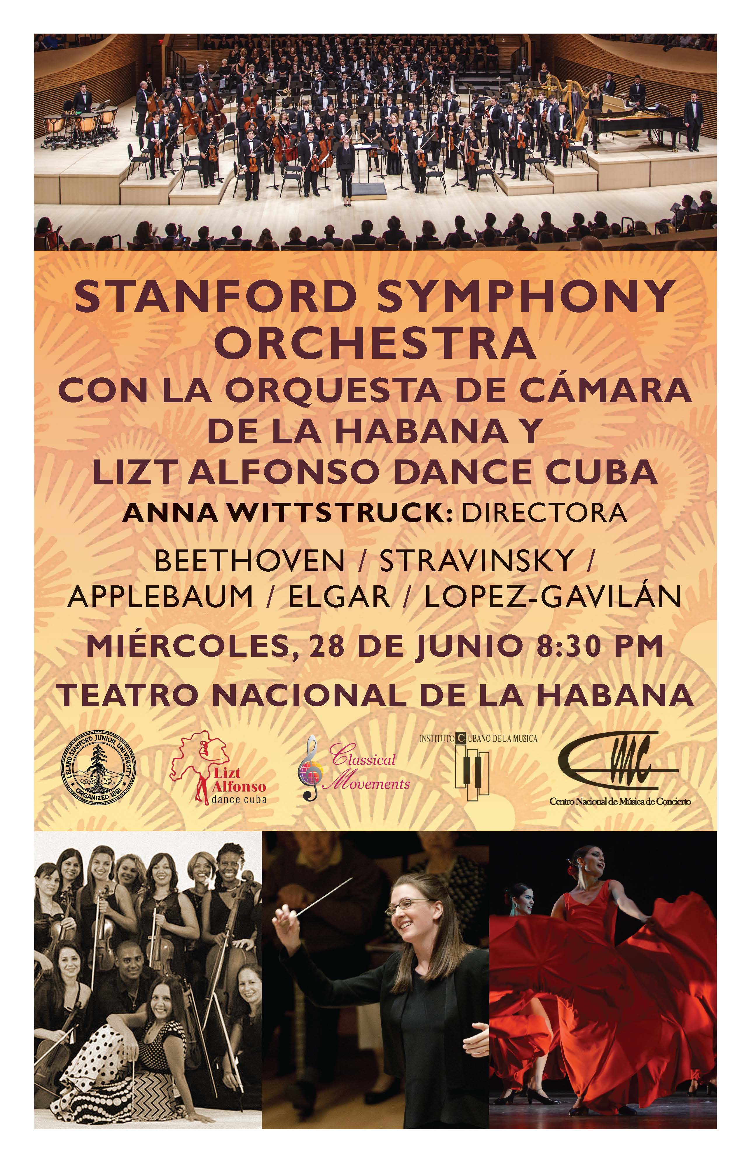 Orquesta Sinfónica de Stanford por primera vez en Cuba