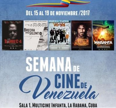 Cuba: Anuncian Semana de Cine de Venezuela en La Habana