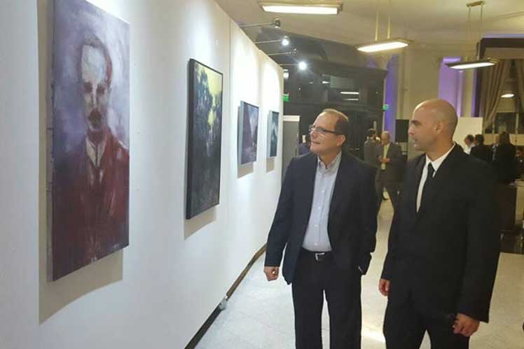 José Martí desde el pincel de un cubano en Senado bonaerense