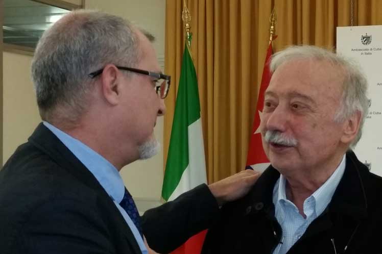 Comienza en Roma homenaje de embajada de Cuba a Gianni Miná